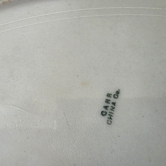Elegant White and Blue Carr CHINA Co. Serving Platter - Picture 2 of 2